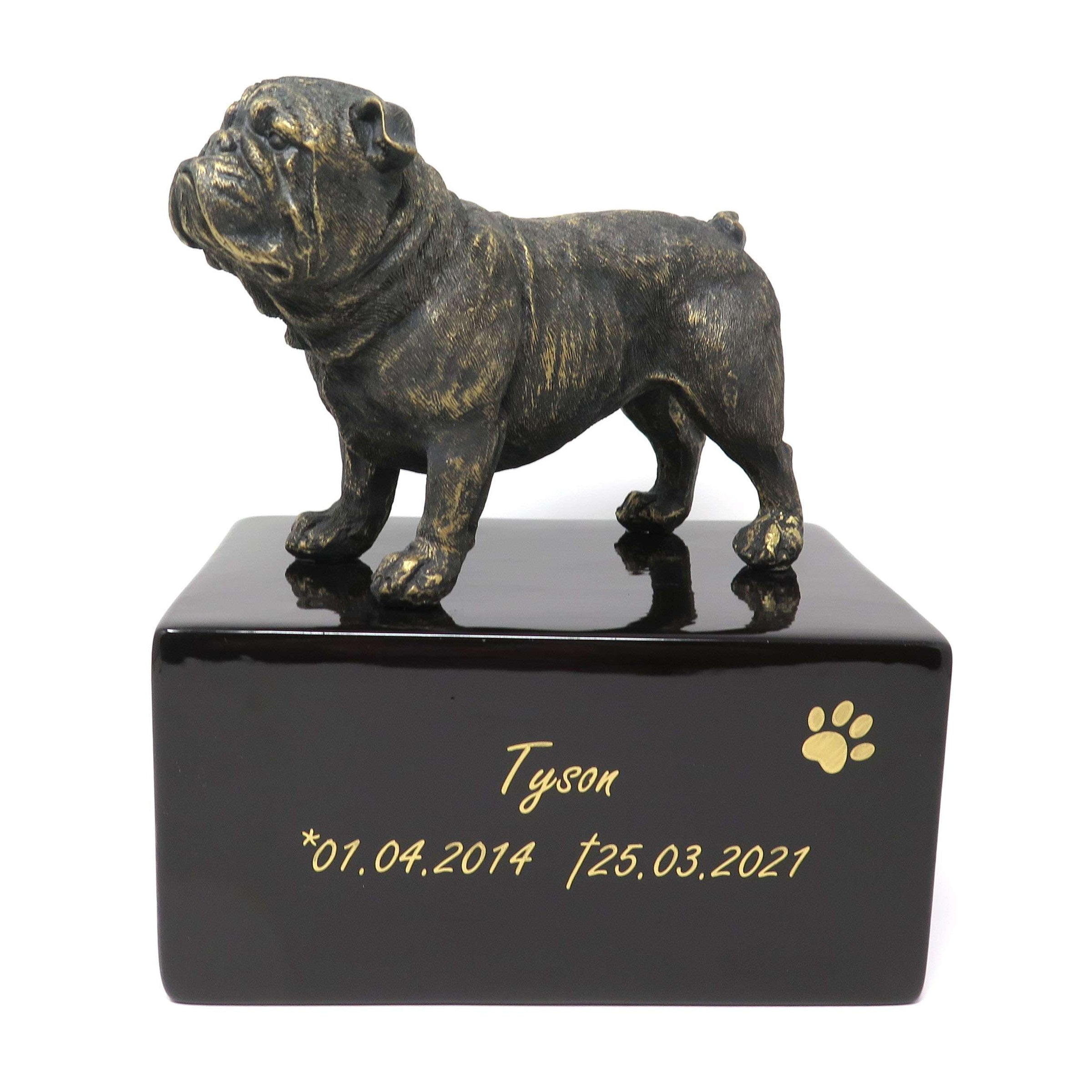 Englische Bulldogge Urne