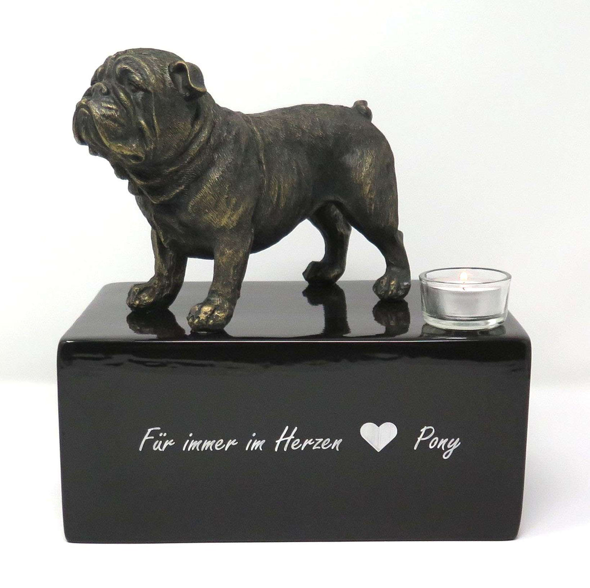 Englische Bulldogge Urne