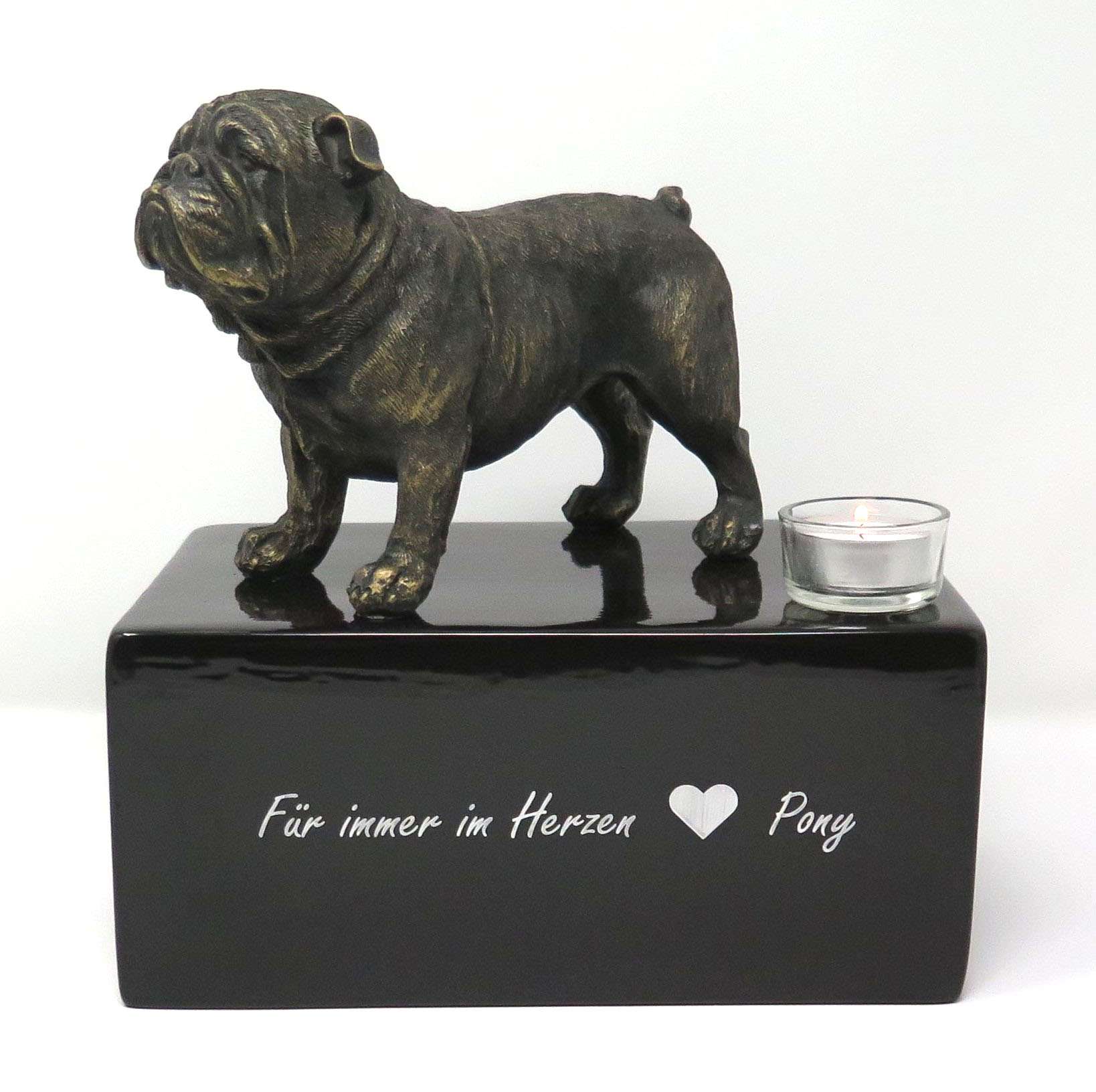Englische Bulldogge Urne