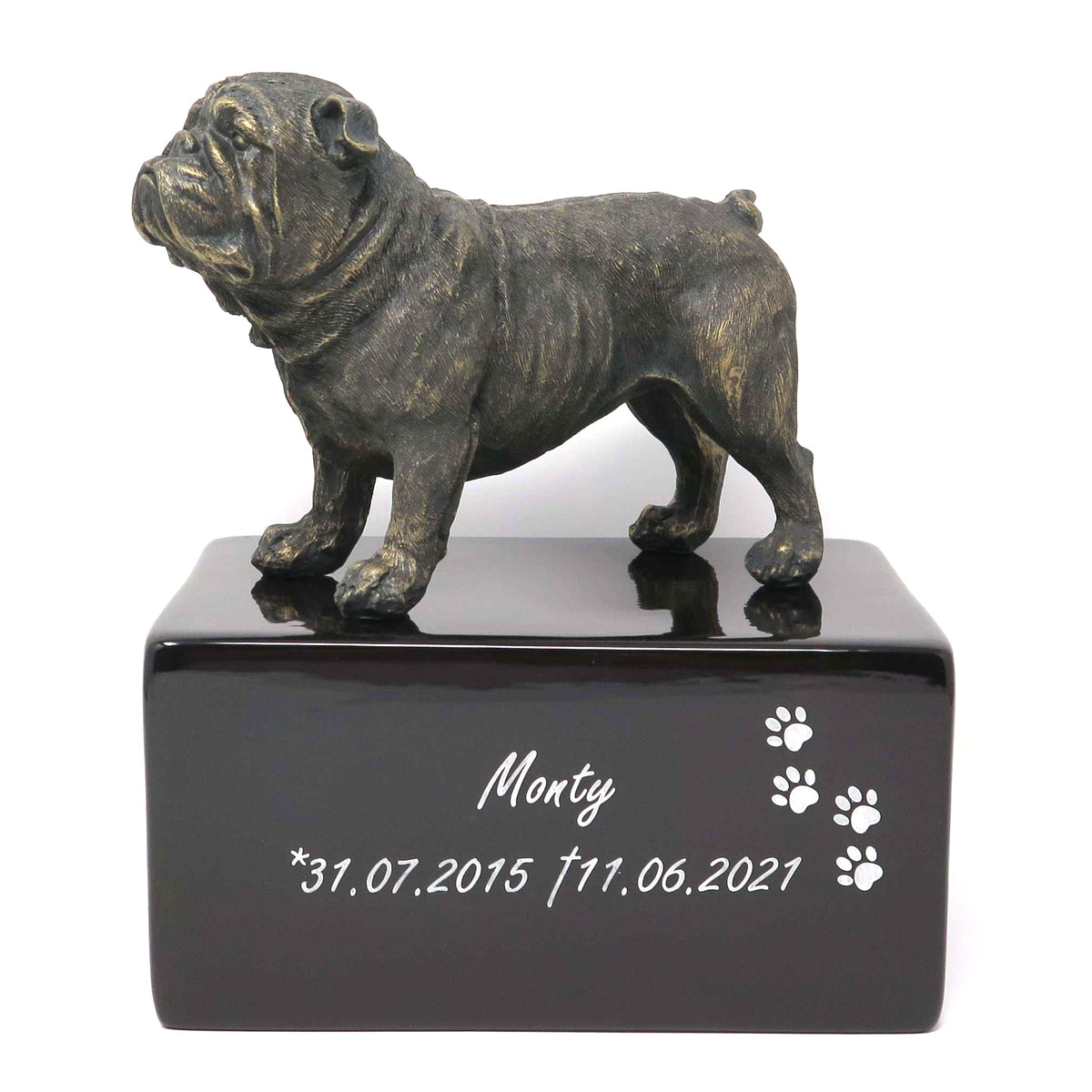 Englische Bulldogge Urne
