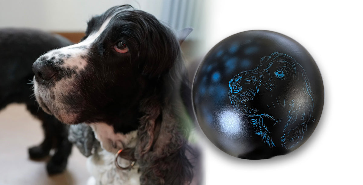 Hundeurne Lichterhund mit Silhouette Ihres Hundes