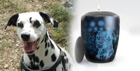 Hundeurne Hund im Licht auch mit Ihrem Hund Teelicht
