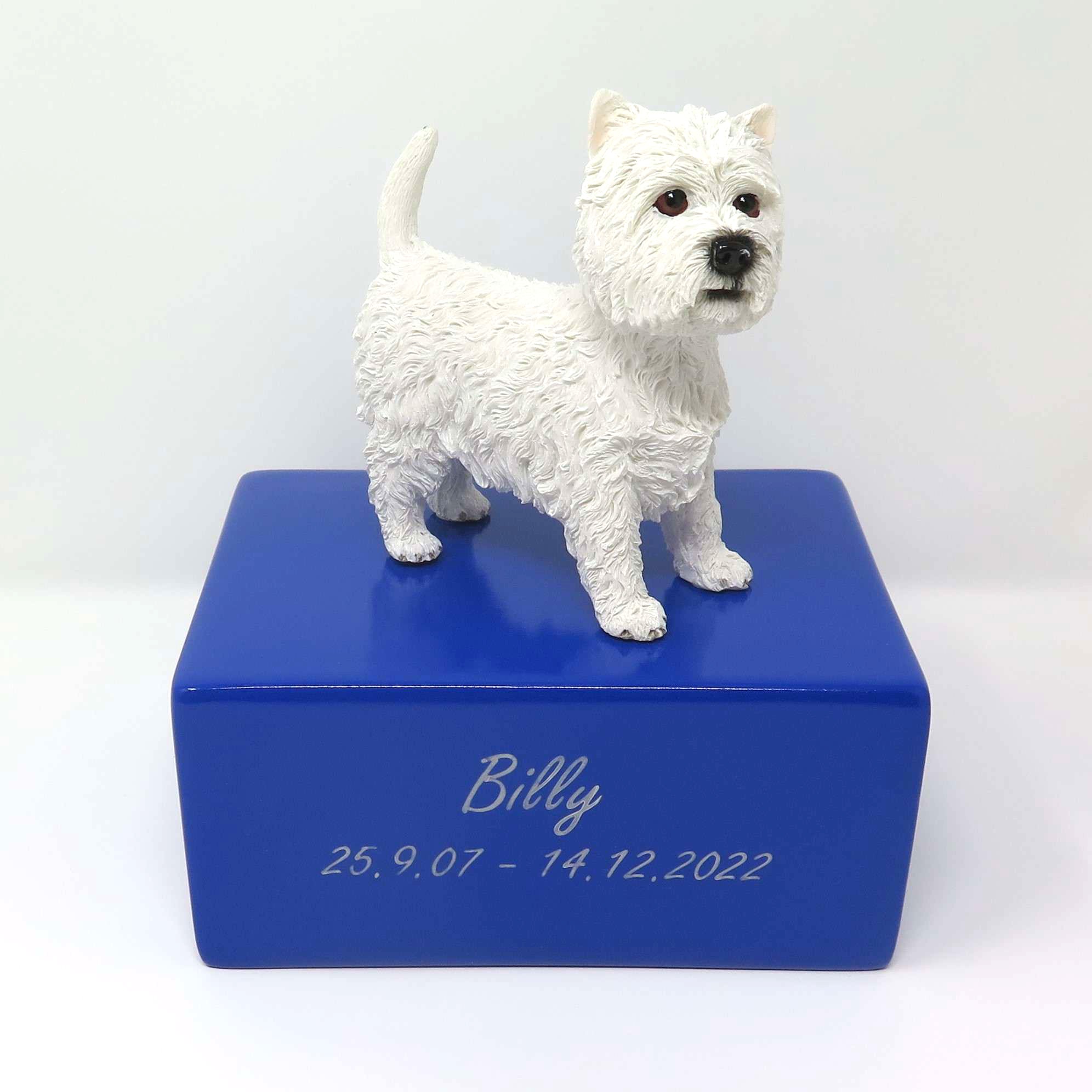 West Highland Terrier Urne